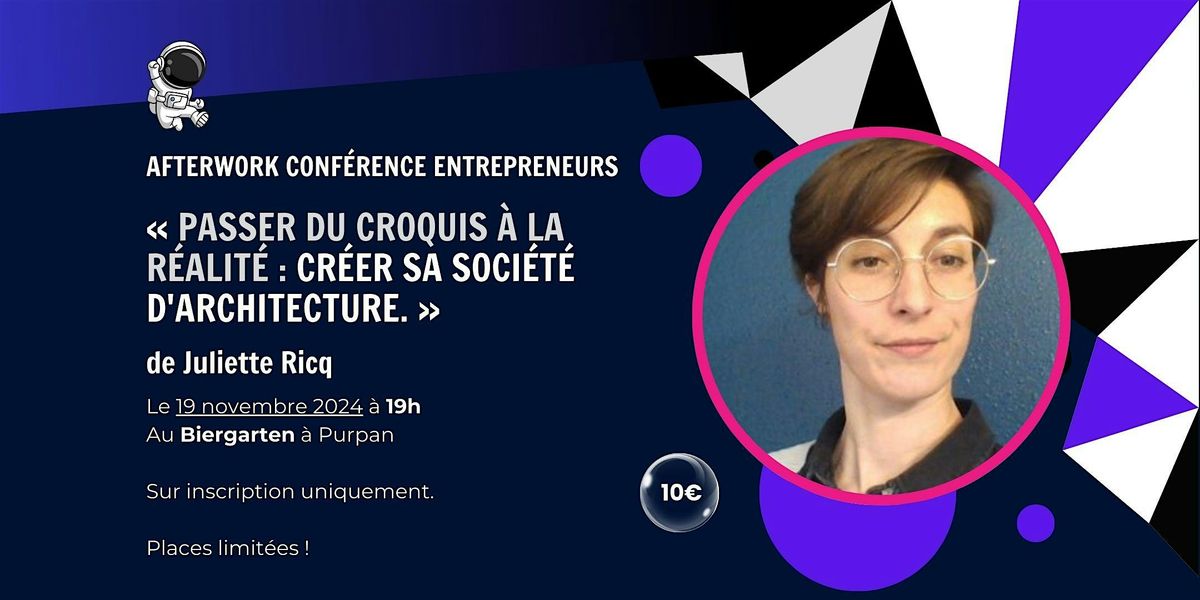 19\/11 - Conf\u00e9rence & Afterwork Entrepreneur