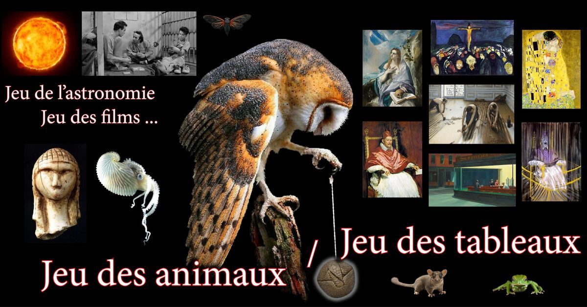 Jeu des Animaux\/des Tableaux\/des Films\/de l'Astronomie...