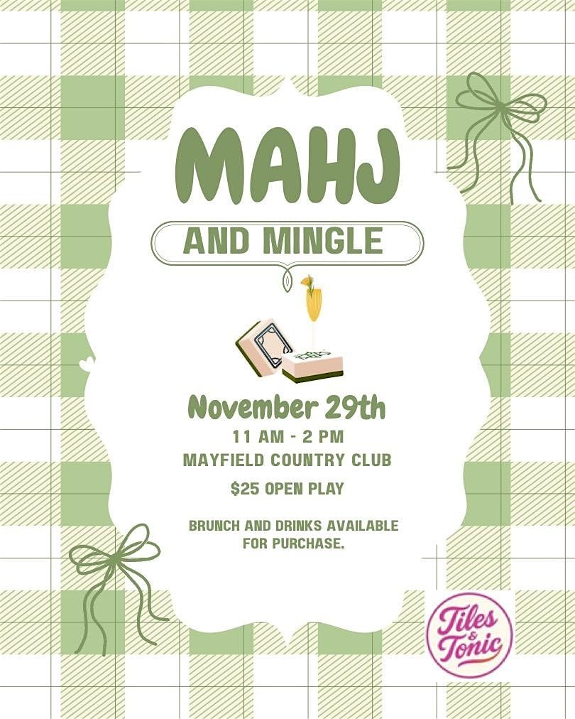 Mahj & Mingle at Mayfield Country Club
