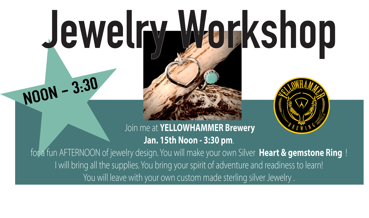 Valentine's Jewelry  Class @ Yellowhammer Brewing Jan. 15th *Afternoon*