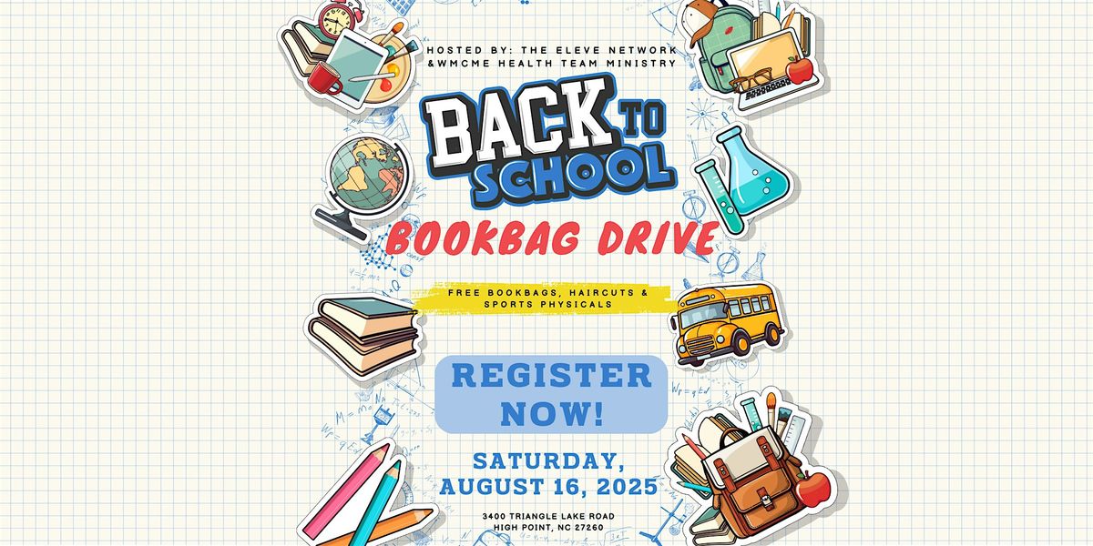 Back-to-School Bookbag Drive