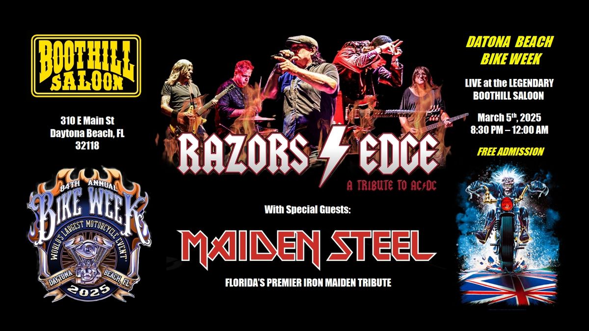  Razors Edge & Maiden Steel @ Daytona Bike Week 2025