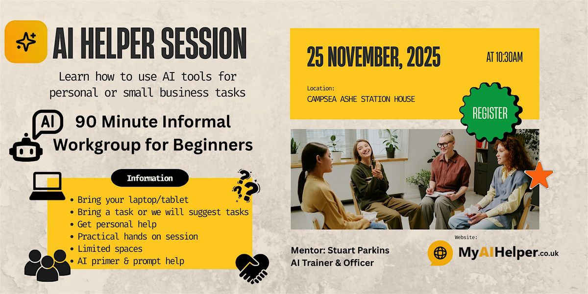 AI Helper Session - For Beginners