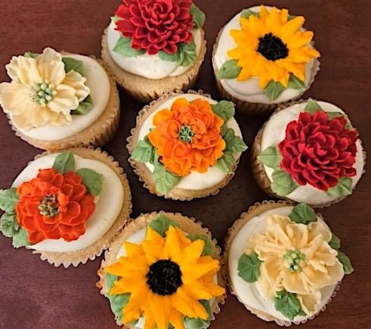 Fall Floral Cupcake Class!