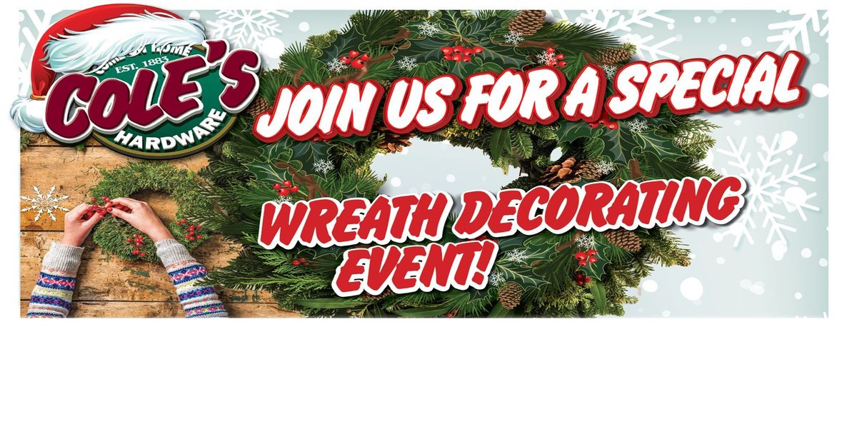 Wreath Decorating Event