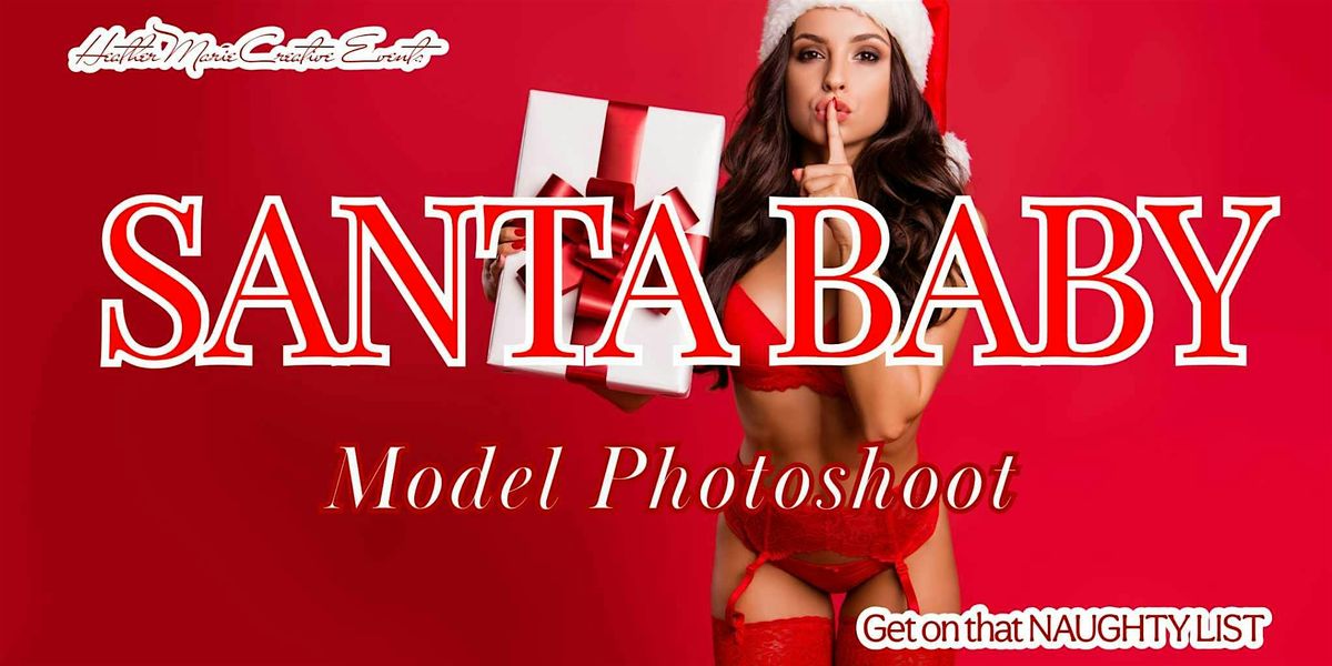 Santa Baby Model Lingerie Photoshoot