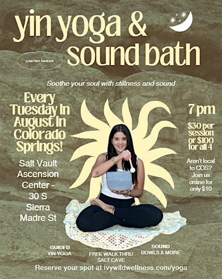 Yin Yoga & Sound Bath at the Salt Cave