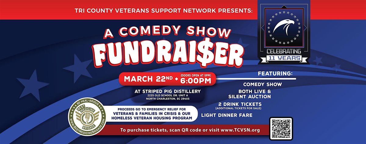 Tri-County Veterans Support Network Comedy Show and Fundraiser