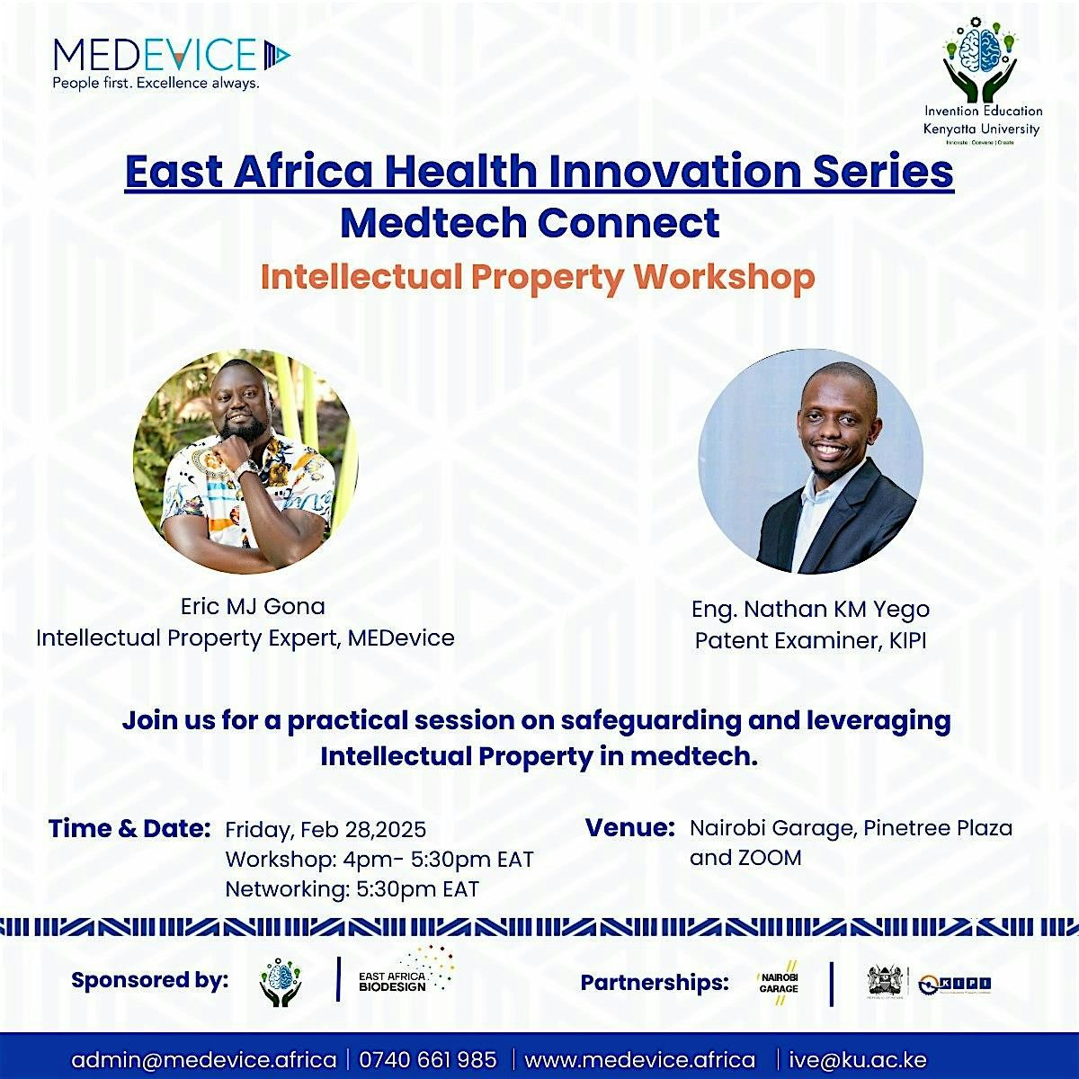 Medtech Connect Series: Intellectual Property Workshop