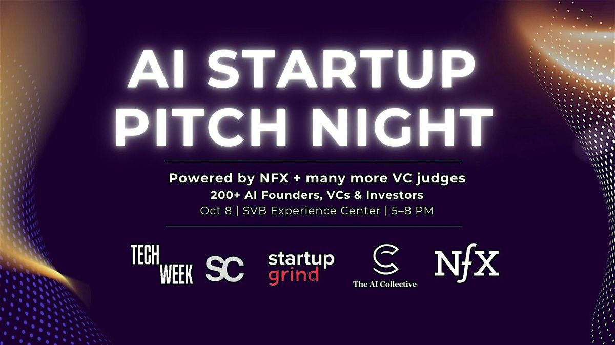 AI PITCH NIGHT @ SVB | NFX & Mangusta Capital | #SFTechWeek