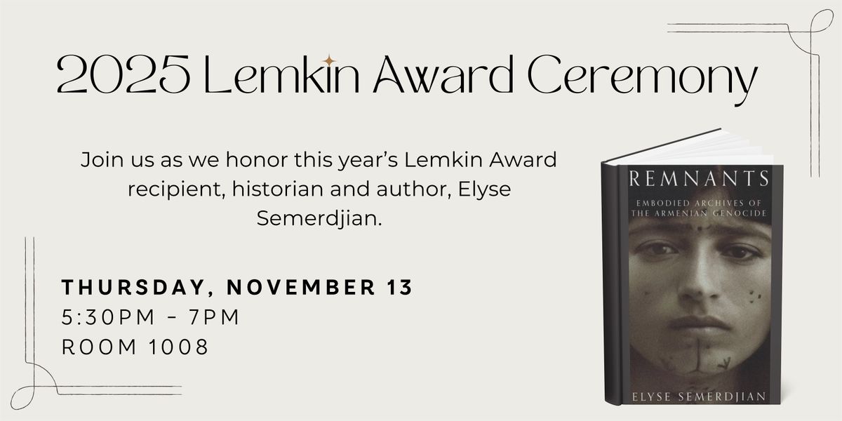 2025 Lemkin Award Ceremony