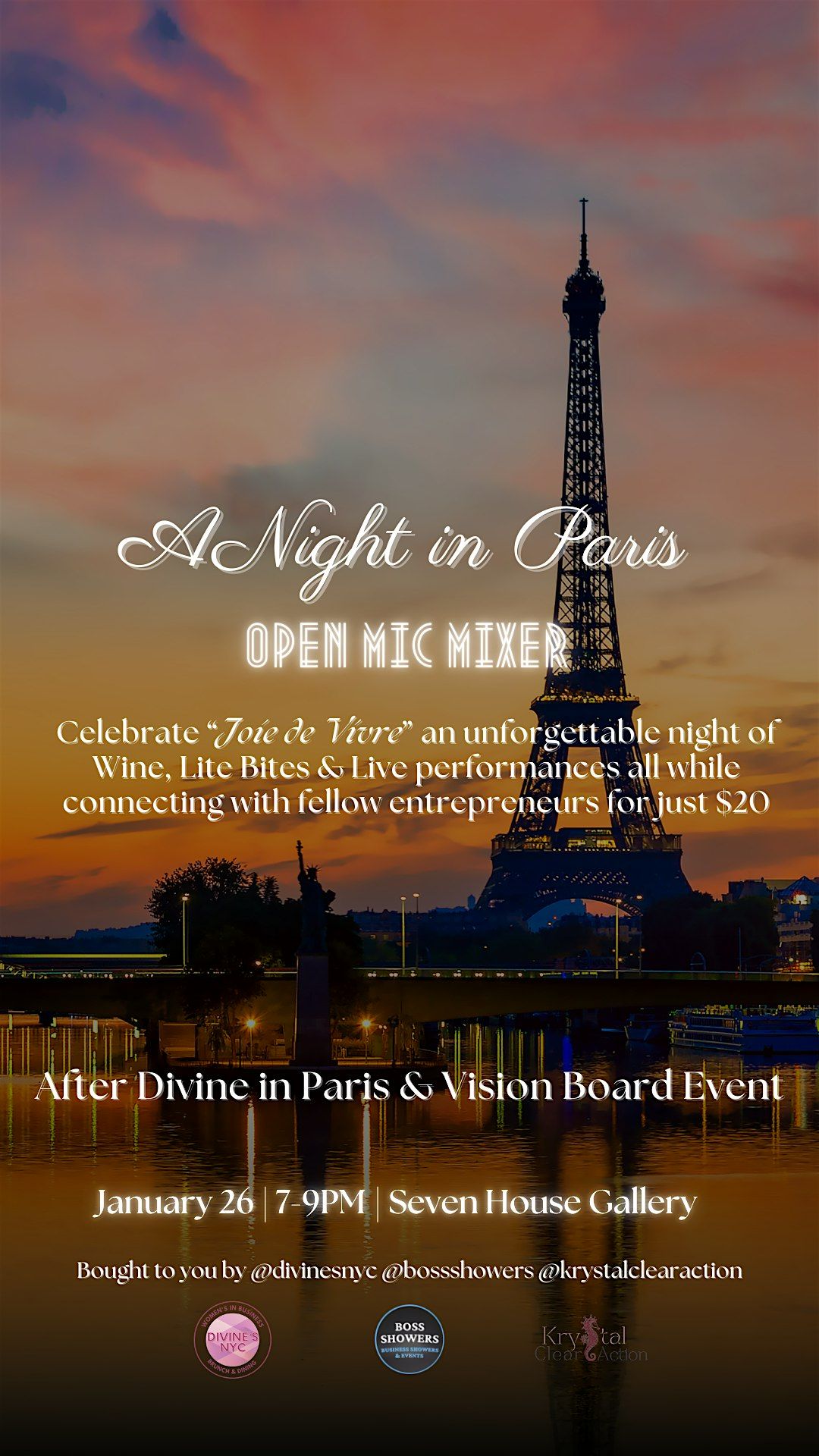 "A Night in Paris" Open Mic Mixer