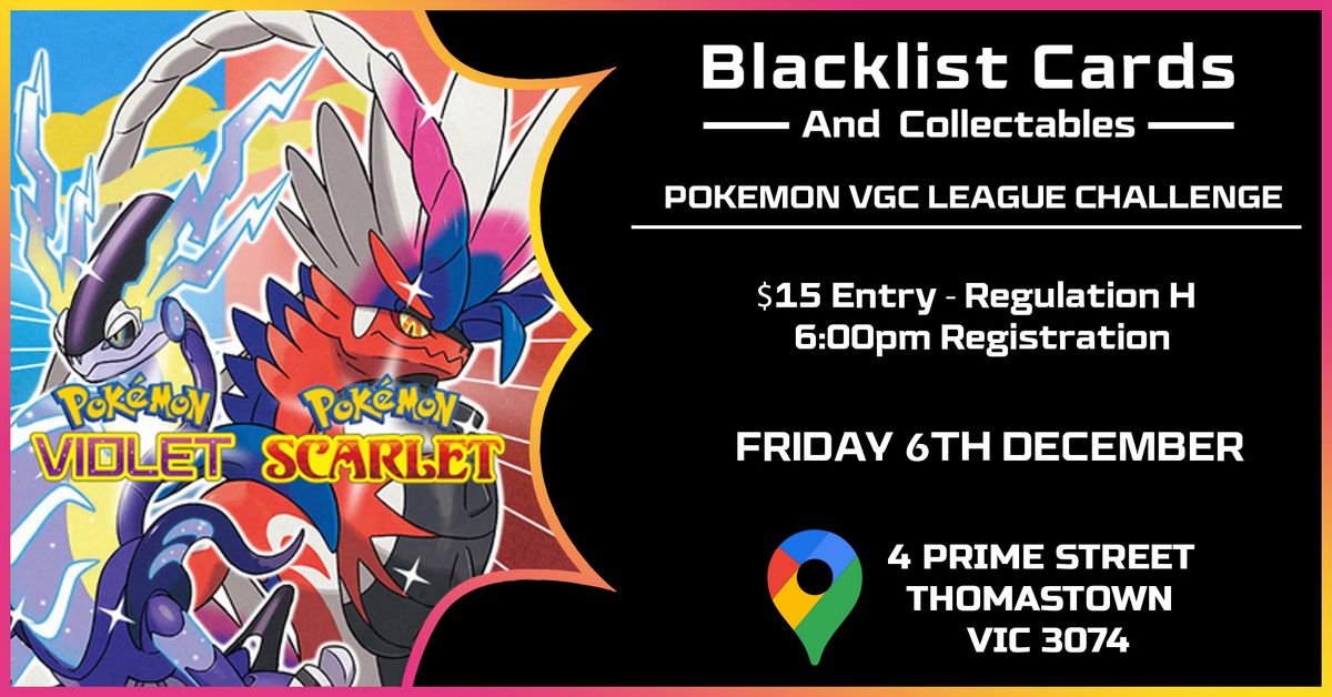 Pokemon VGC League Challenge