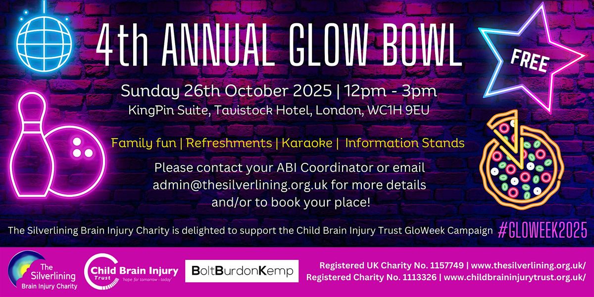 4th Annual GLOW BOWL: The Silverlining supports children with brain injury