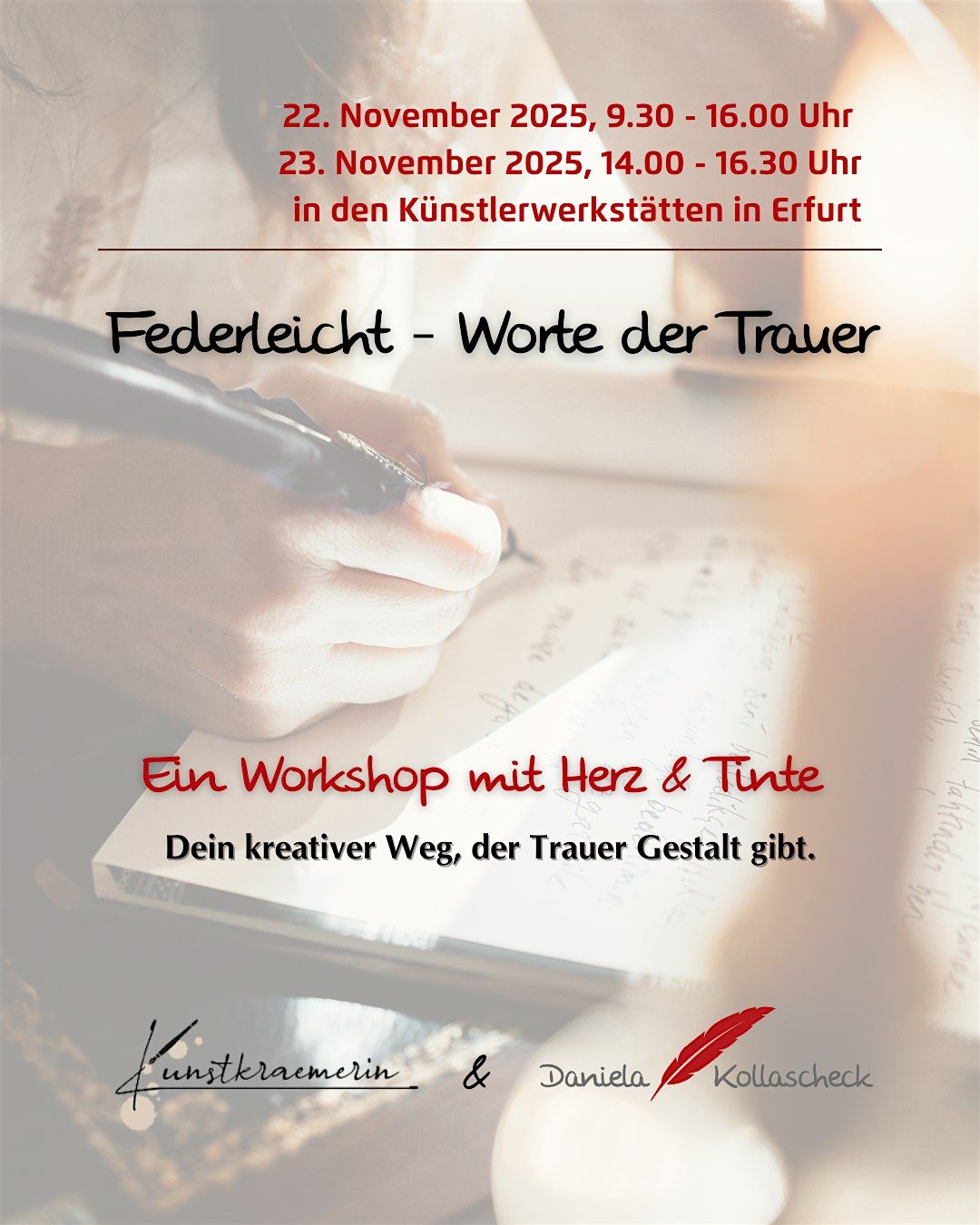 Workshop  "Federleicht- Worte der Trauer"