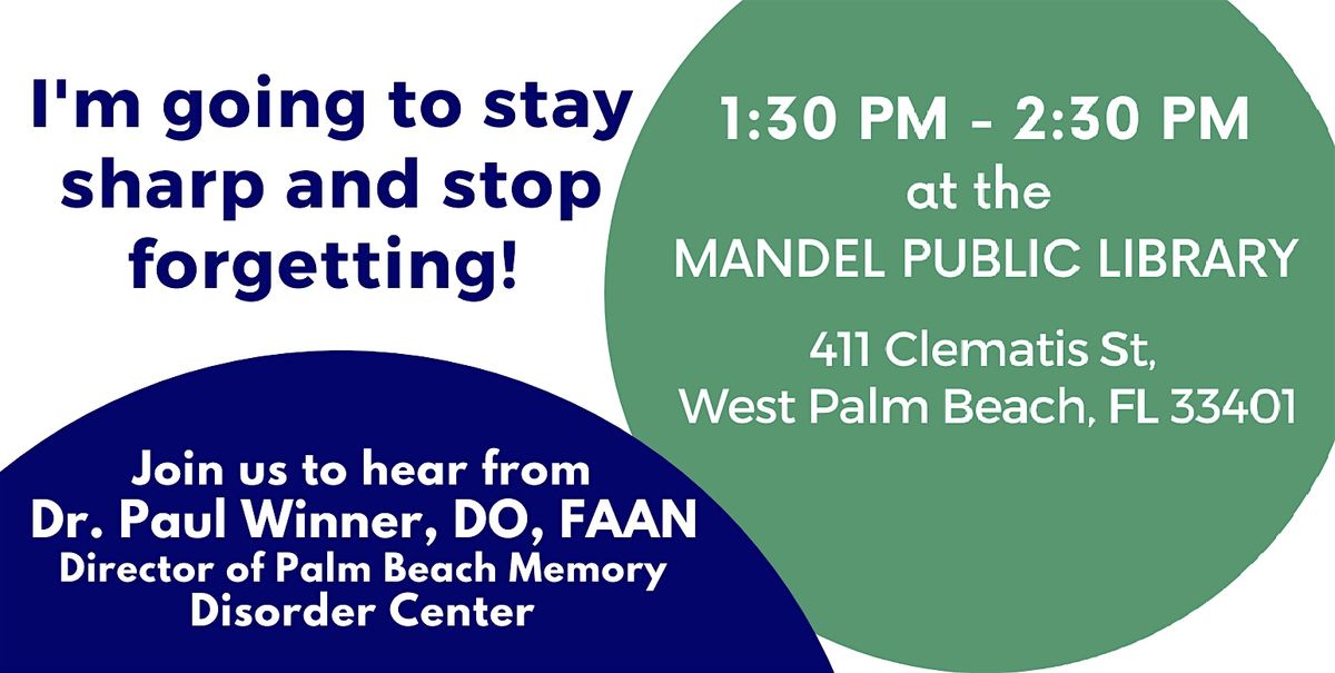Learn About Memory Loss - Mandel Public Library