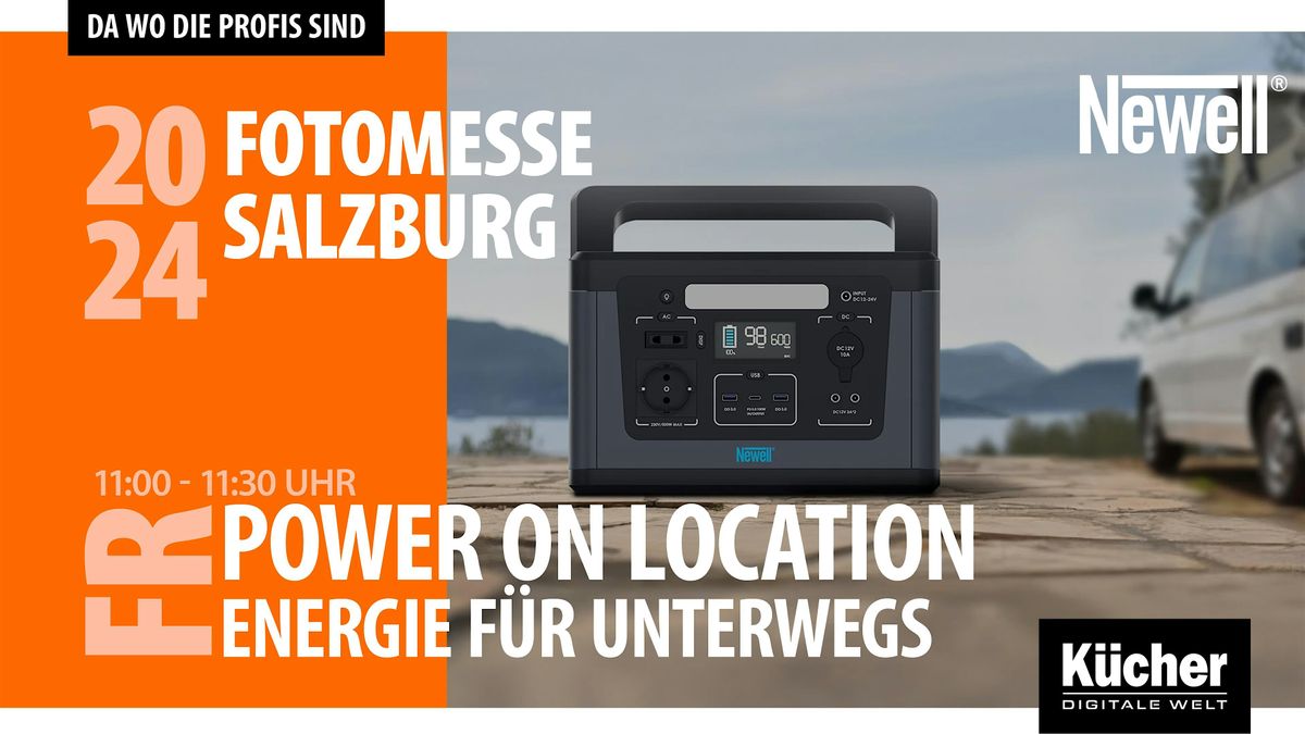 Power on location:  Energieversorgung f\u00fcr Foto und Video unterwegs