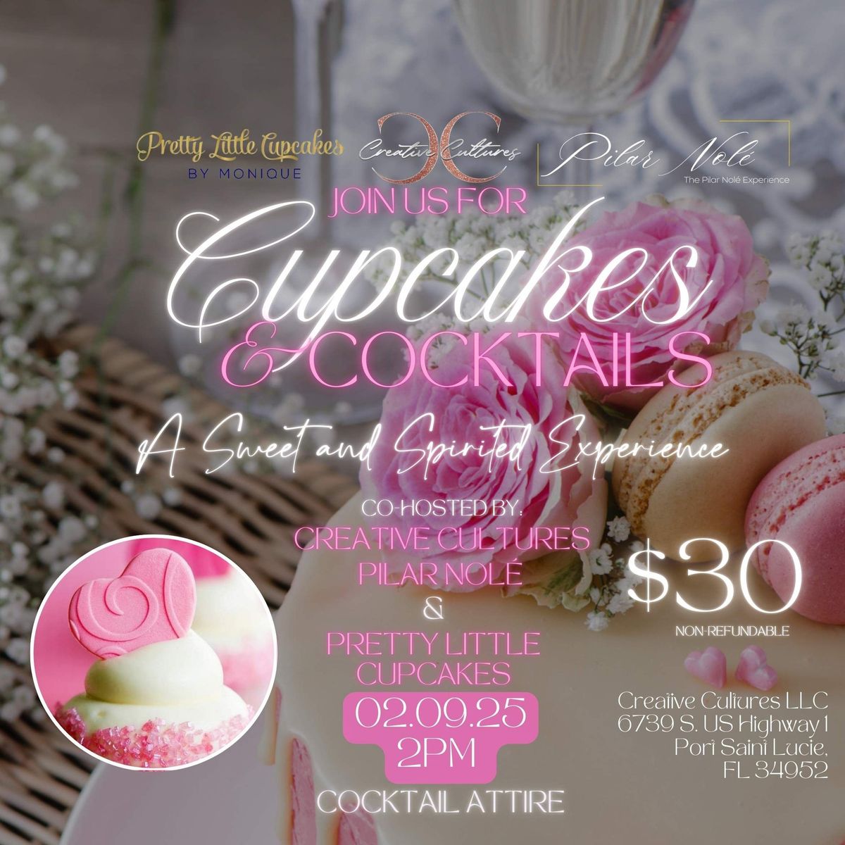 Cupcakes & Cocktails: A Sweet & Spirited Experience 