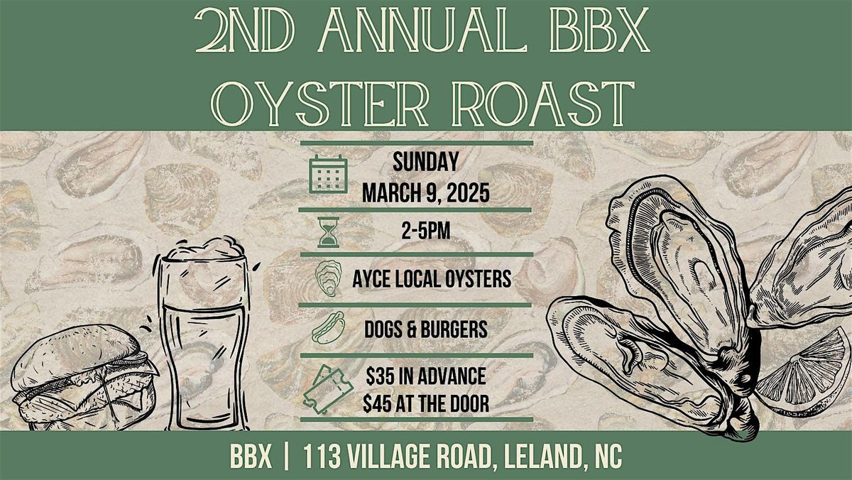 2nd Annual AYCE Oyster Roast at Brunswick Beer Xchange!