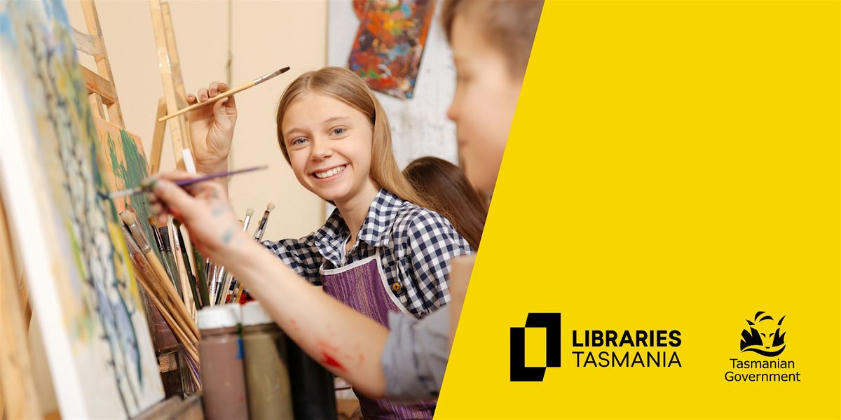 School holiday program: Sip and paint at Hobart Library