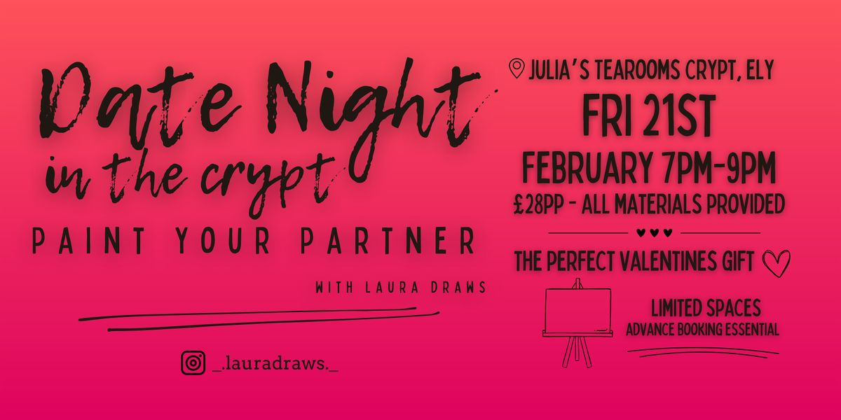 Paint and Sip Date Night - Paint Your Partner with Laura Draws