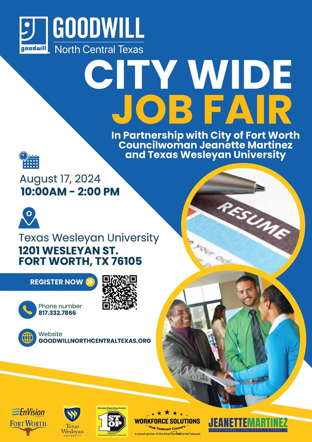 City Wide Job Fair at Texas Wesleyan University