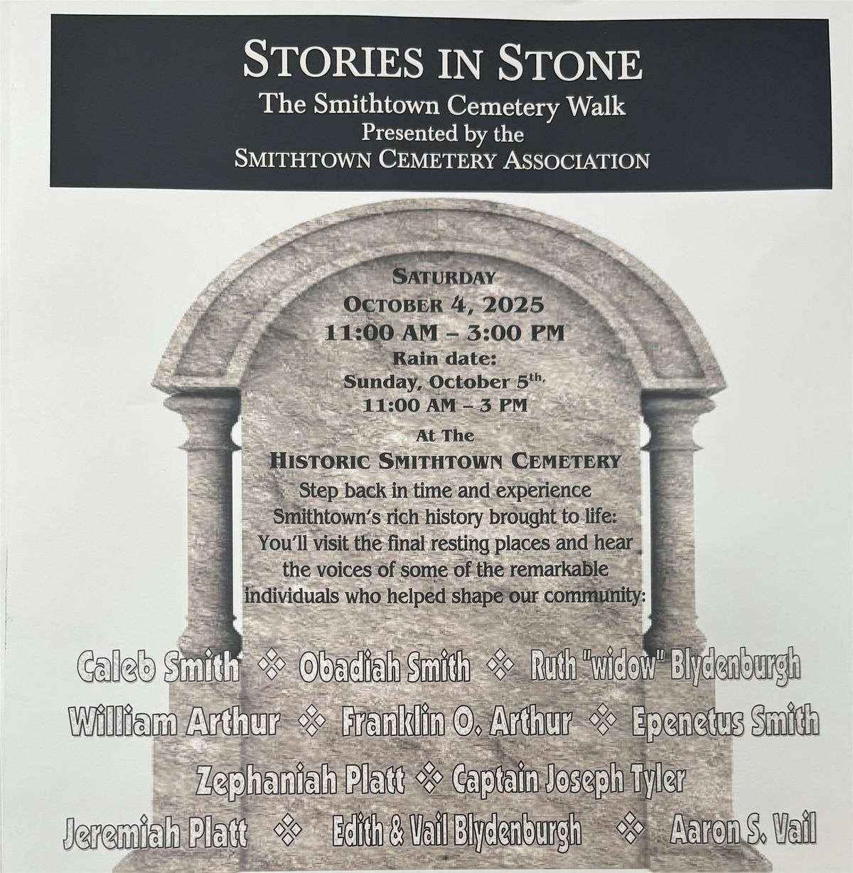 Stories In Stone: The Smithtown Cemetery Walk