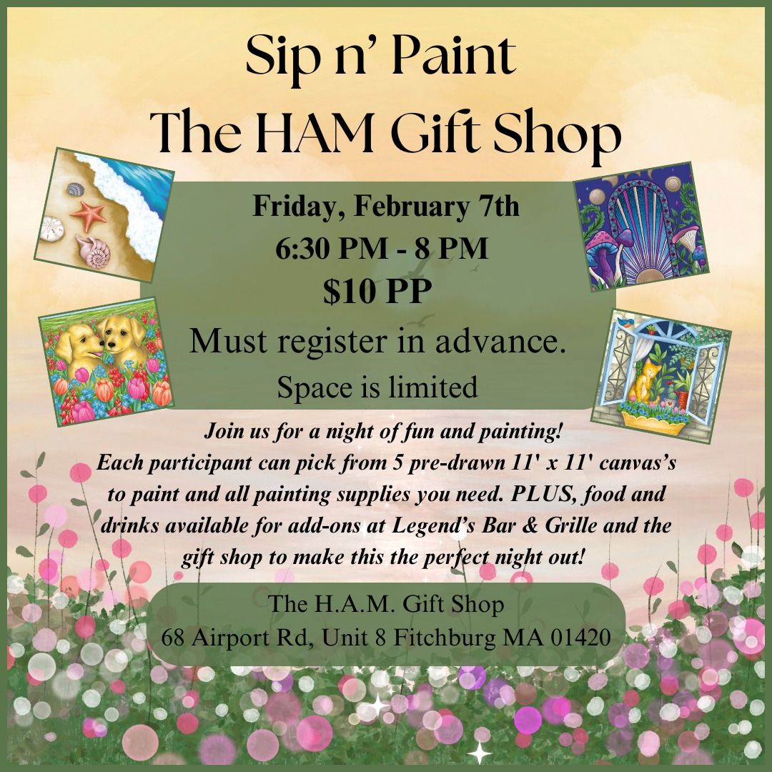 Sip n' Paint @ The H.A.M. Gift Shop