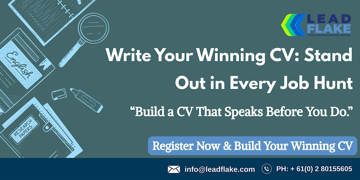 Writing a CV Workshop in Napier