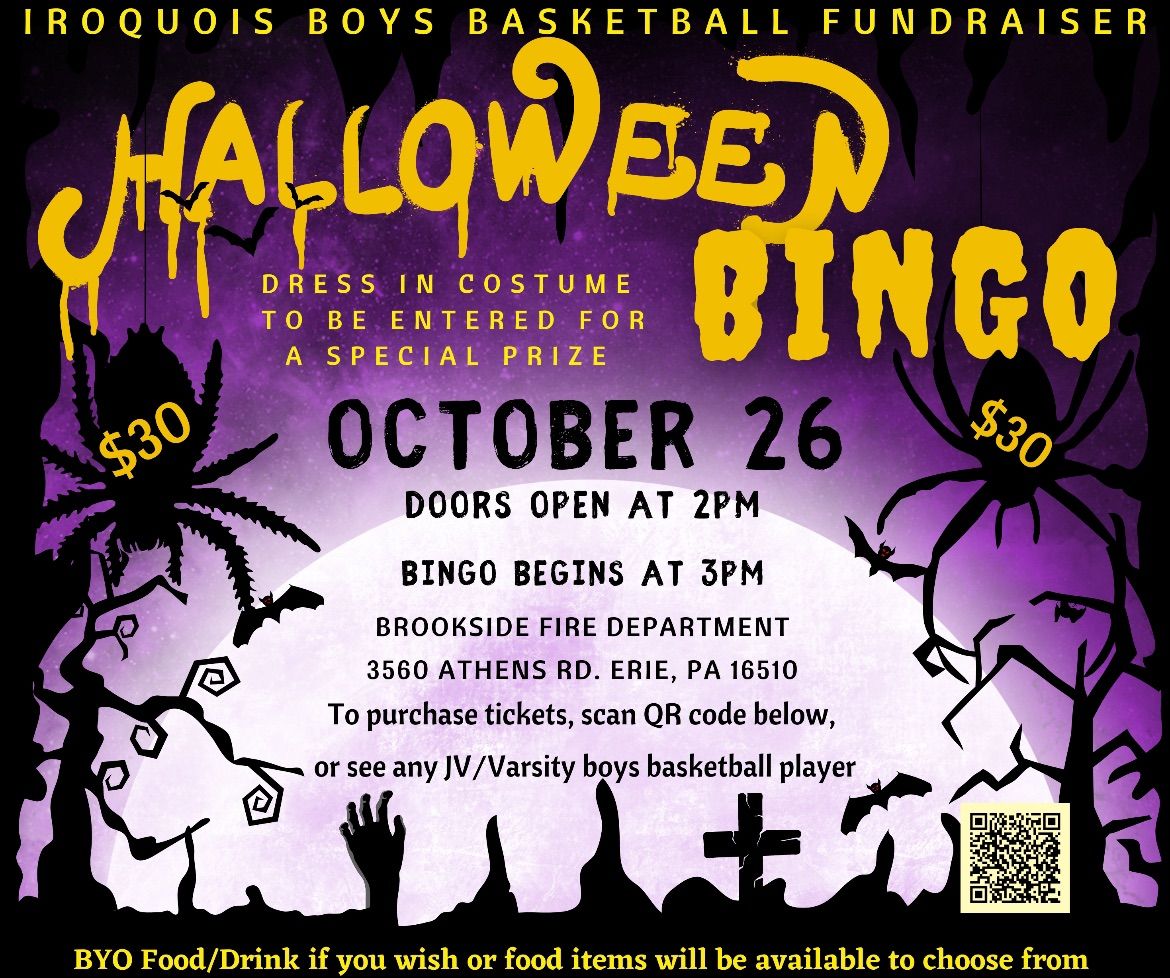 Halloween Bingo hosted by Iroquois Boys Basketball 