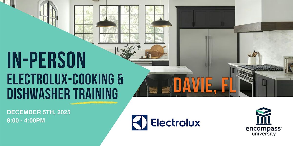 Electrolux Cooking and Dishwasher Training