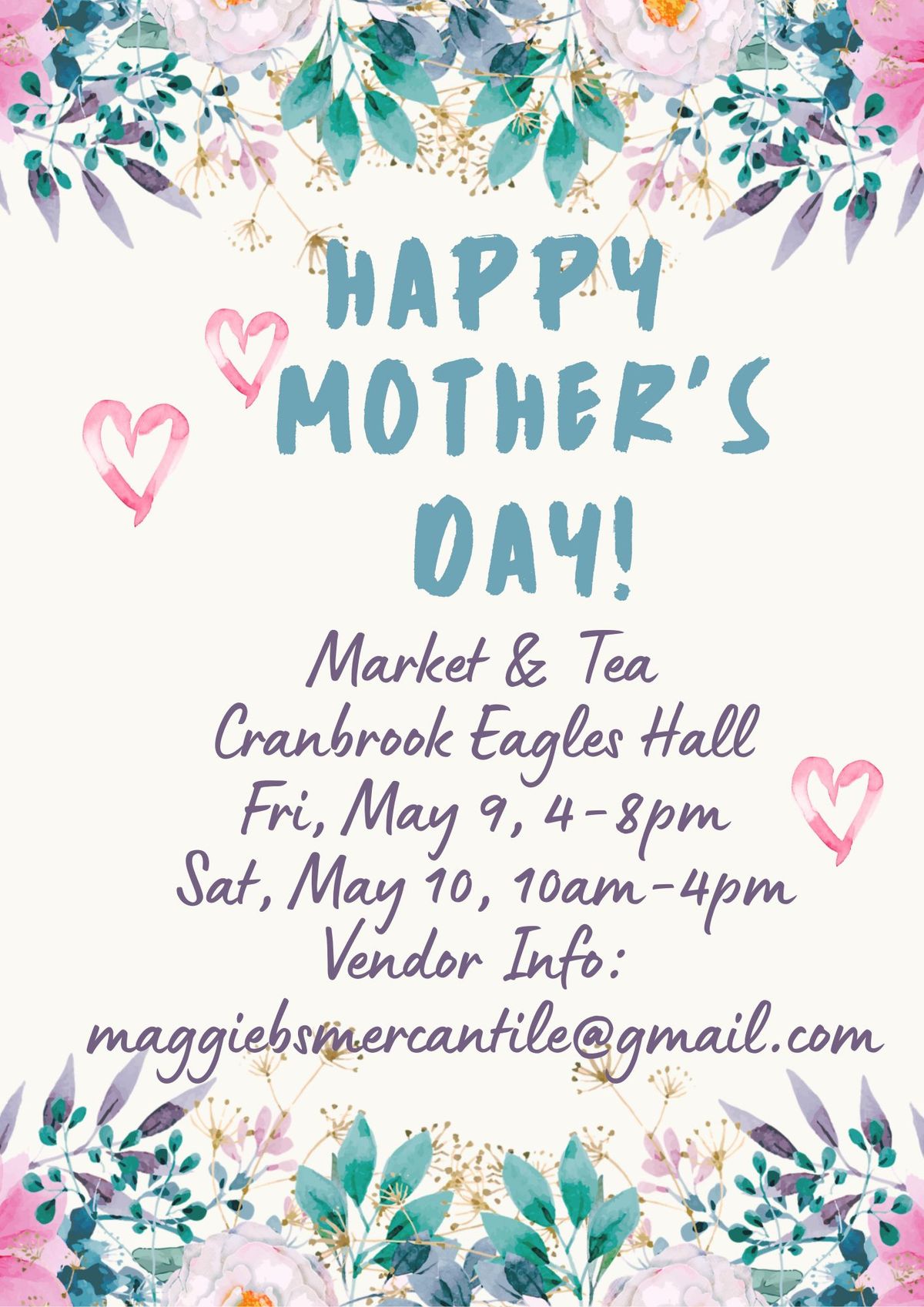 Mother's Day Vendor Market & Tea