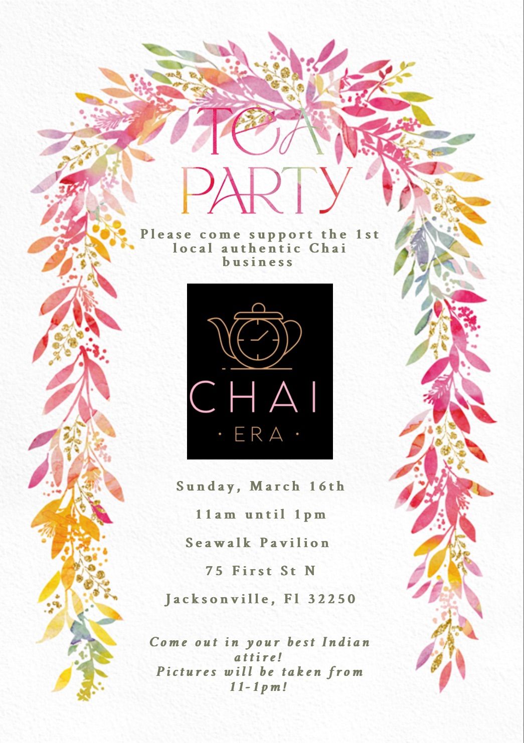 Chai Era launch \ud83d\ude80 party