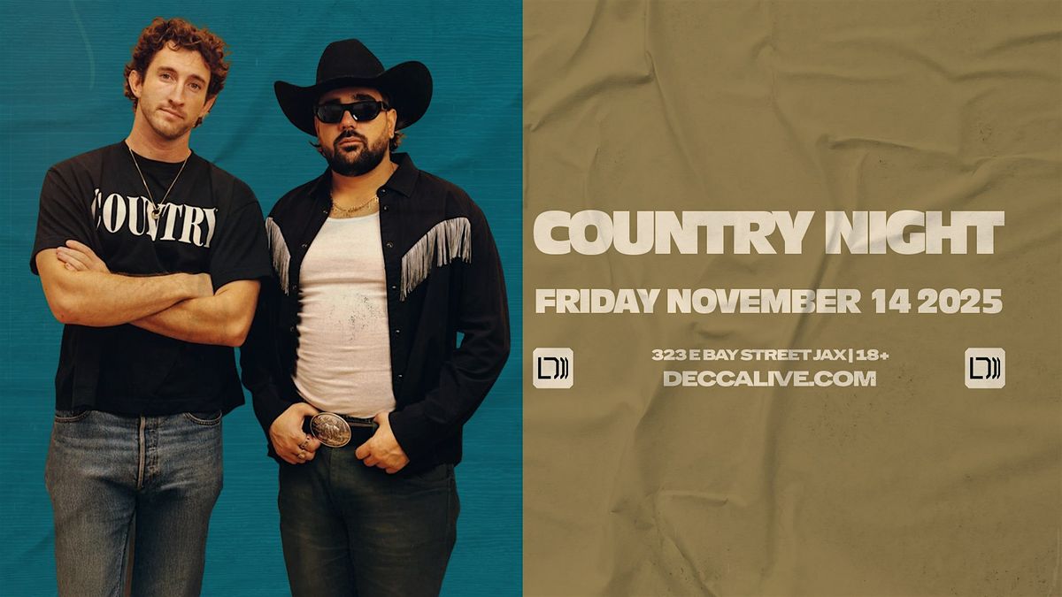 Country Night at DECCA LIVE | Friday 11.14.25
