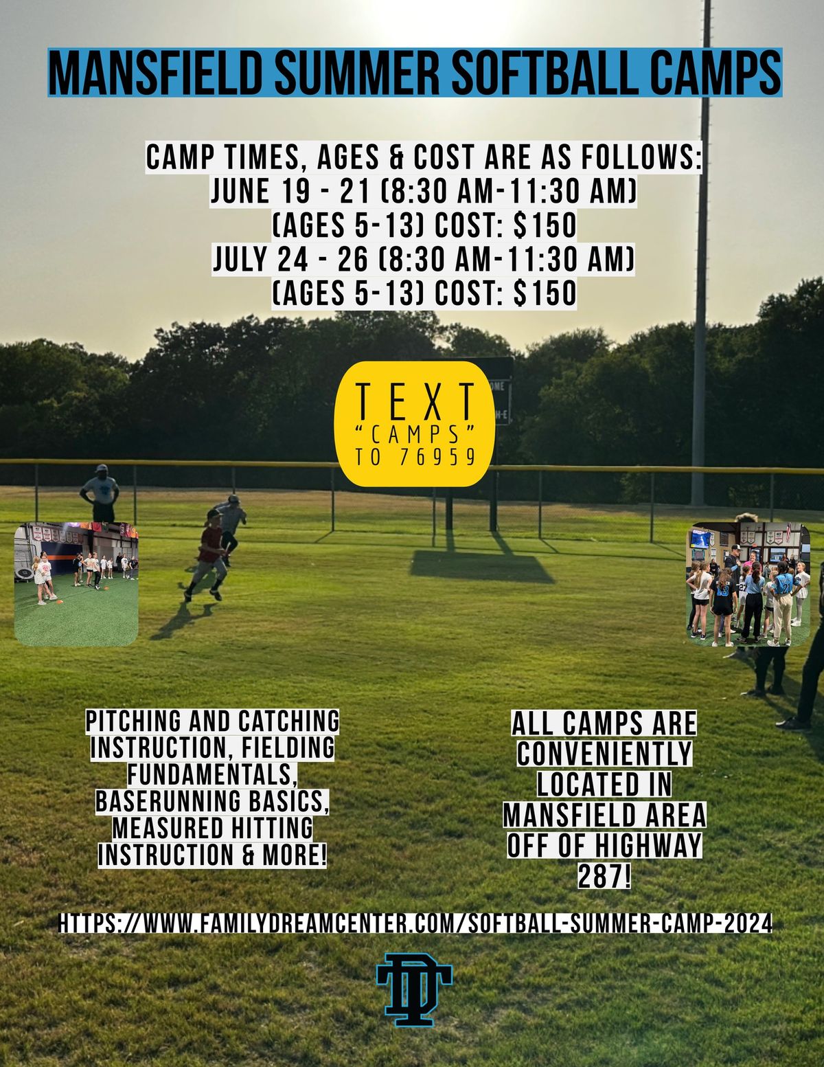 DREAM Team Softball Summer Camp 5-13Y