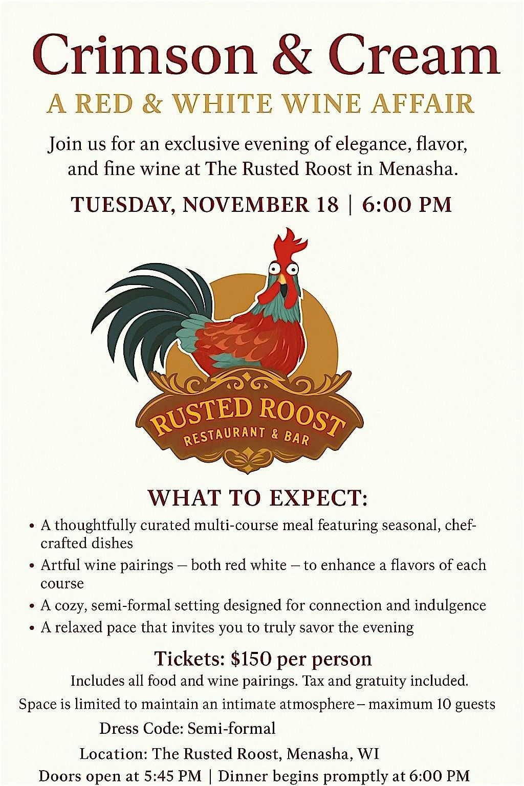 Crimson & Cream: A Red & White Wine Affair