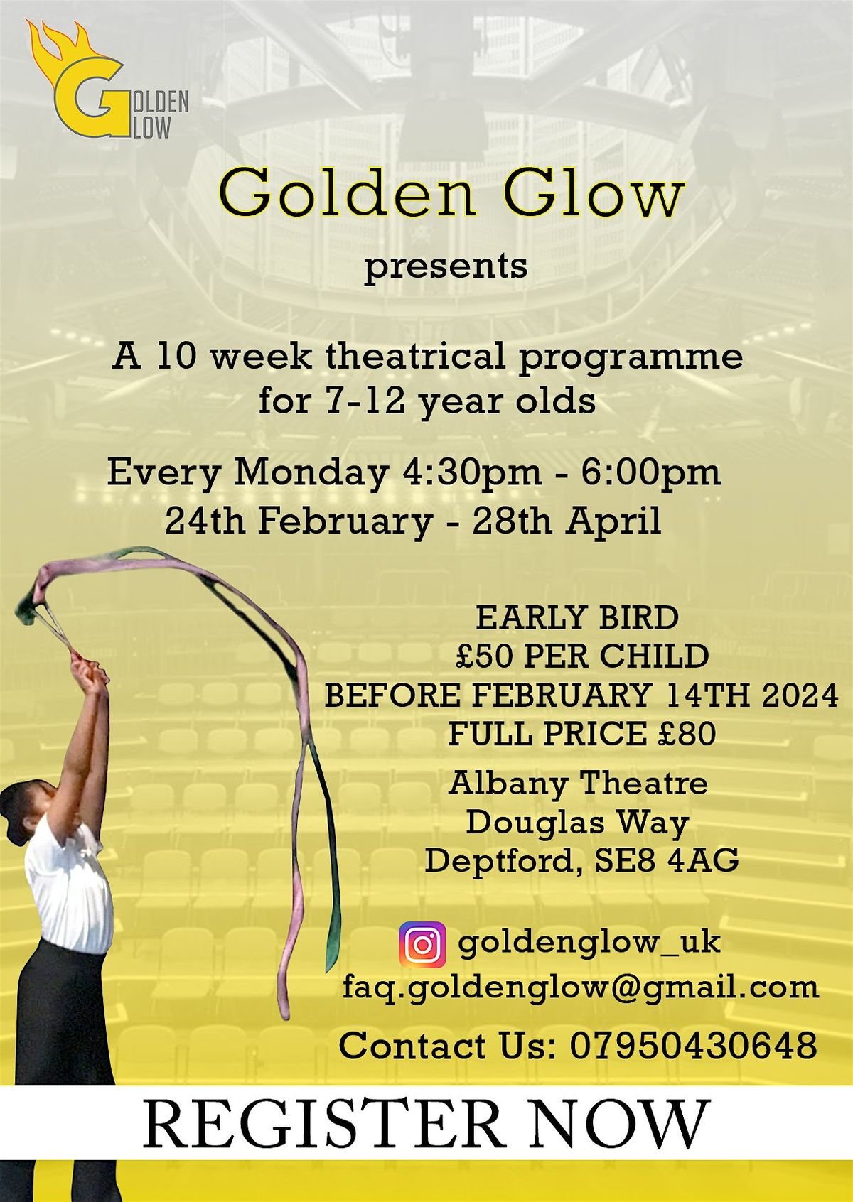 Golden Glow 10 week Theatrical Programme