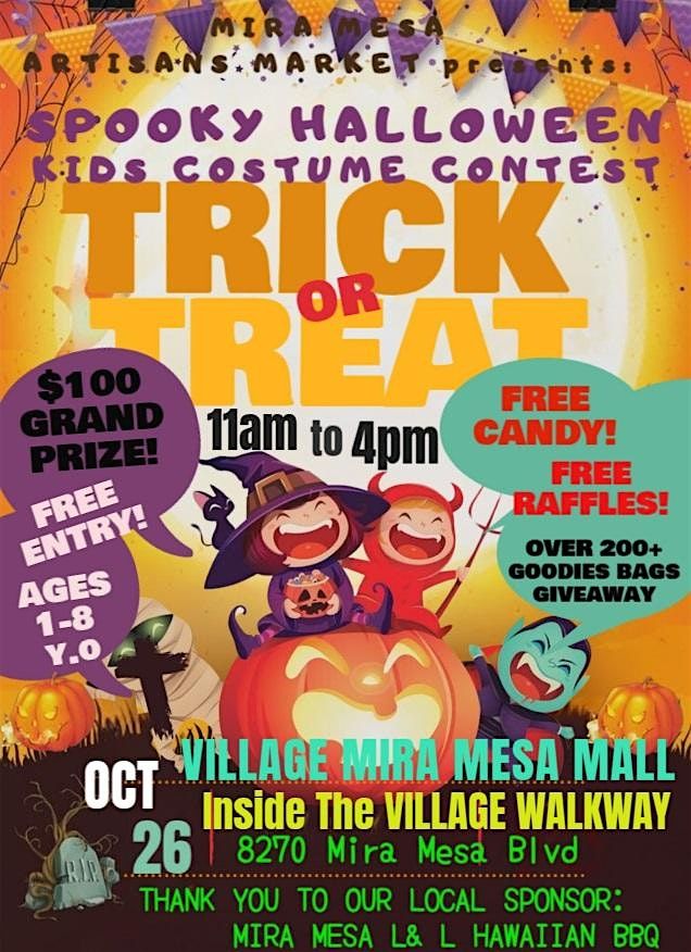 SPOOKY HALLOWEEN & KIDS COSTUME CONTEST @THE VILLAGE MARKET