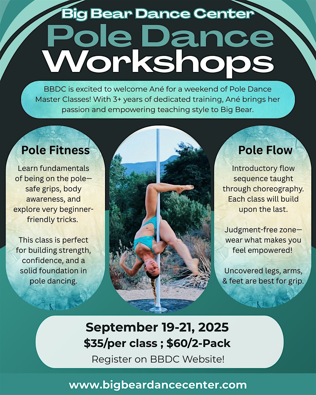Big Bear Dance Center Pole Dance Workshop Weekend