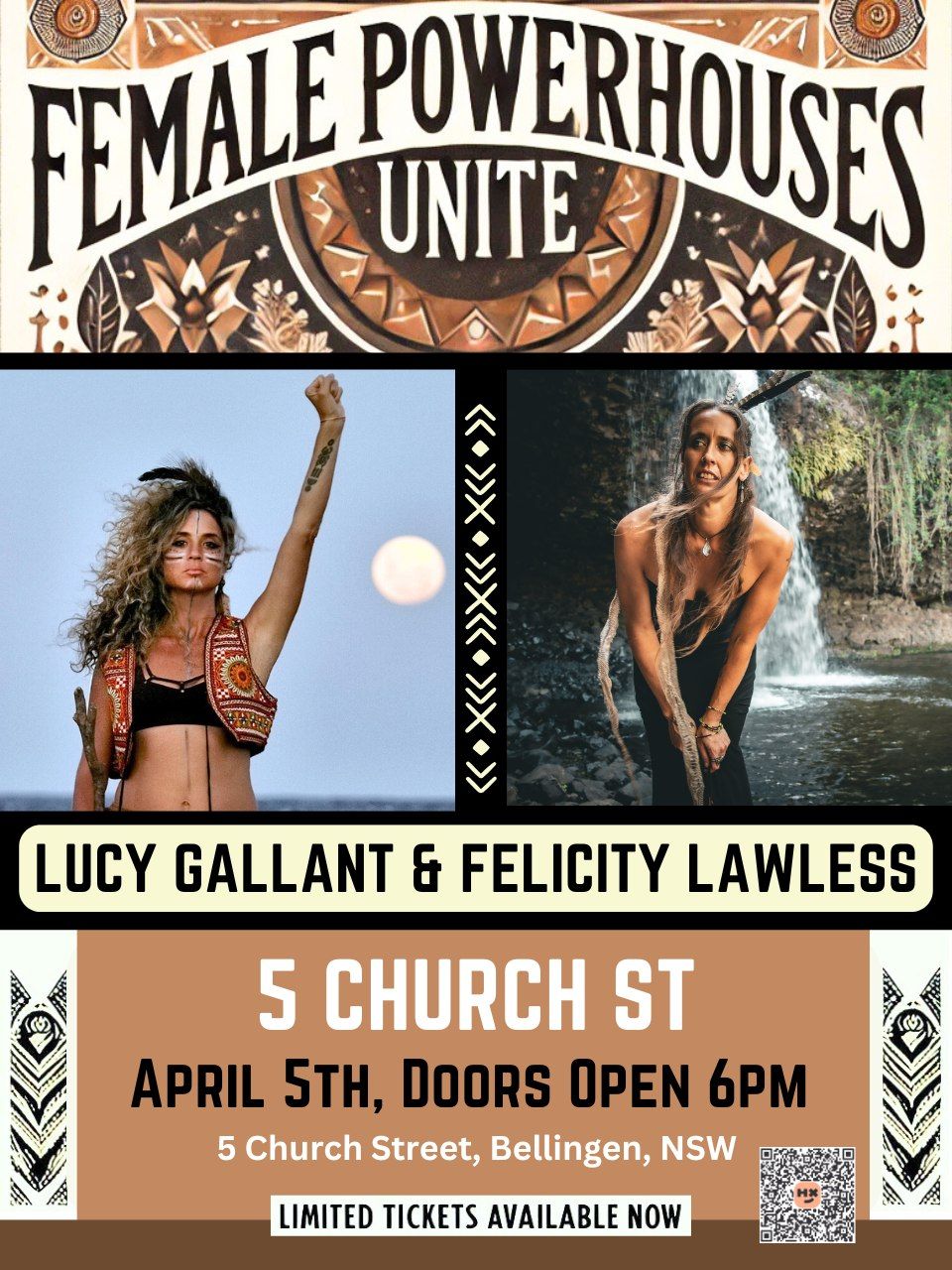 Female Powerhouses Unite: Lucy Gallant and Felicity Lawless at 5 Church St, Bellingen