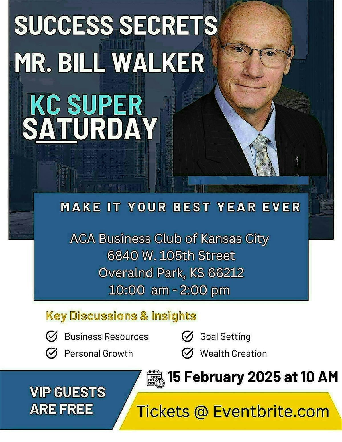 Success Secrets with Millionaire Club & Six Figure Earner Mr. Bill Walker