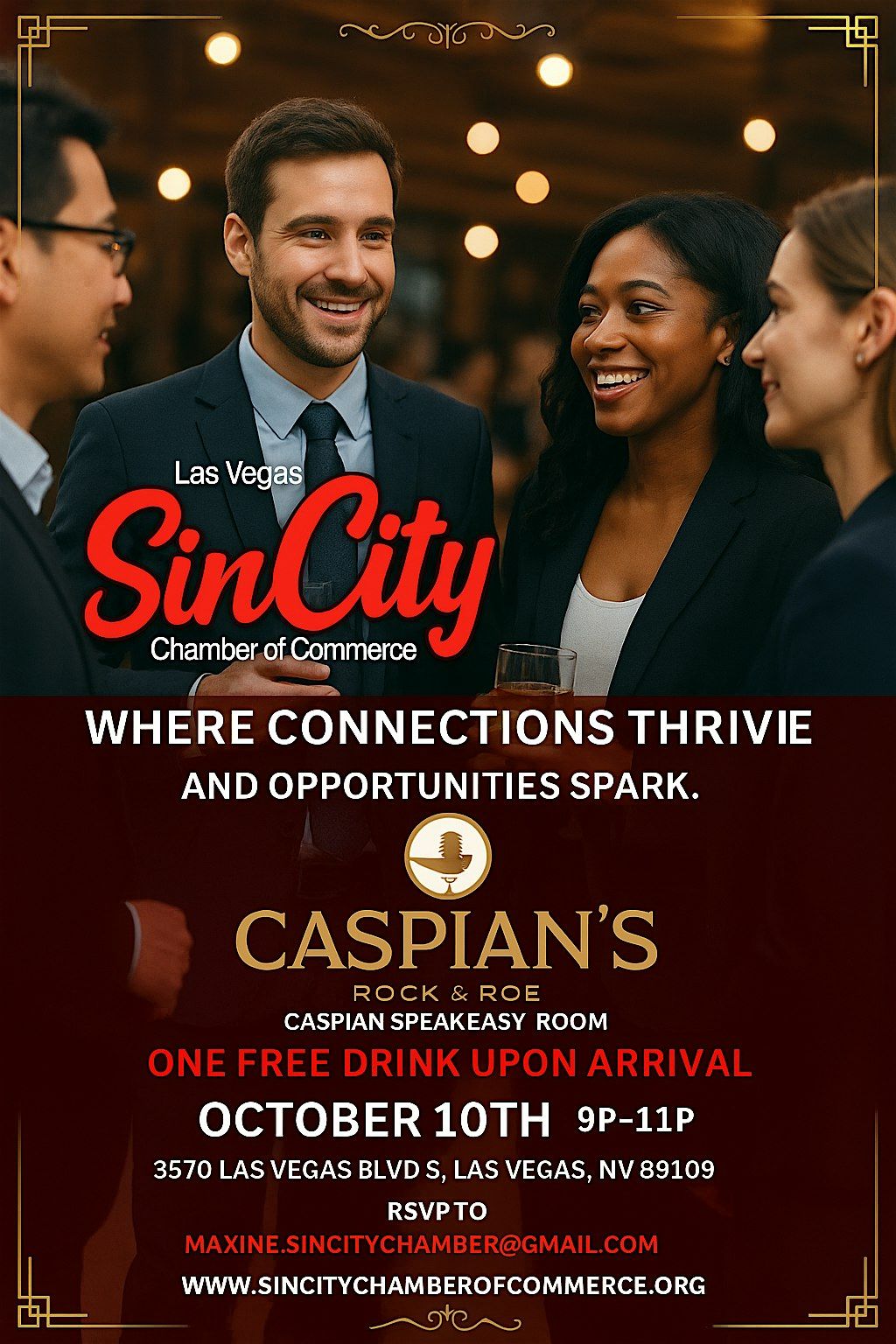 Business Social Speakeasy Networking Mixer