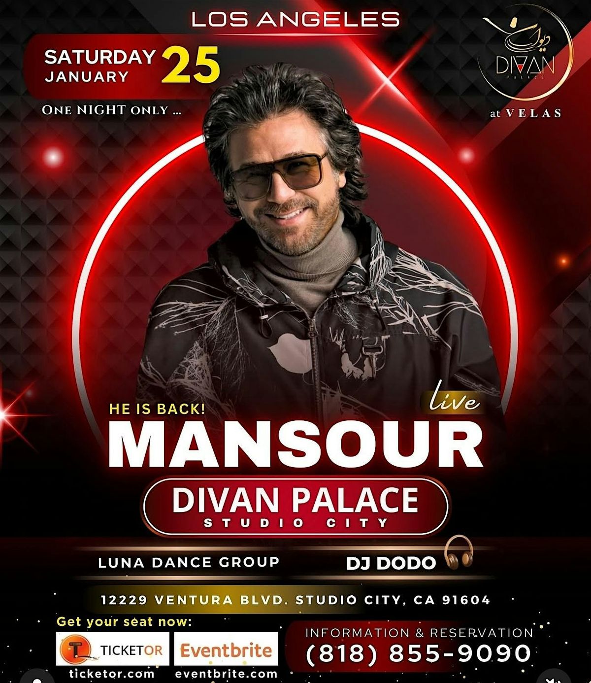 Mansour Live at Divan Palace  ... Dinner Dance