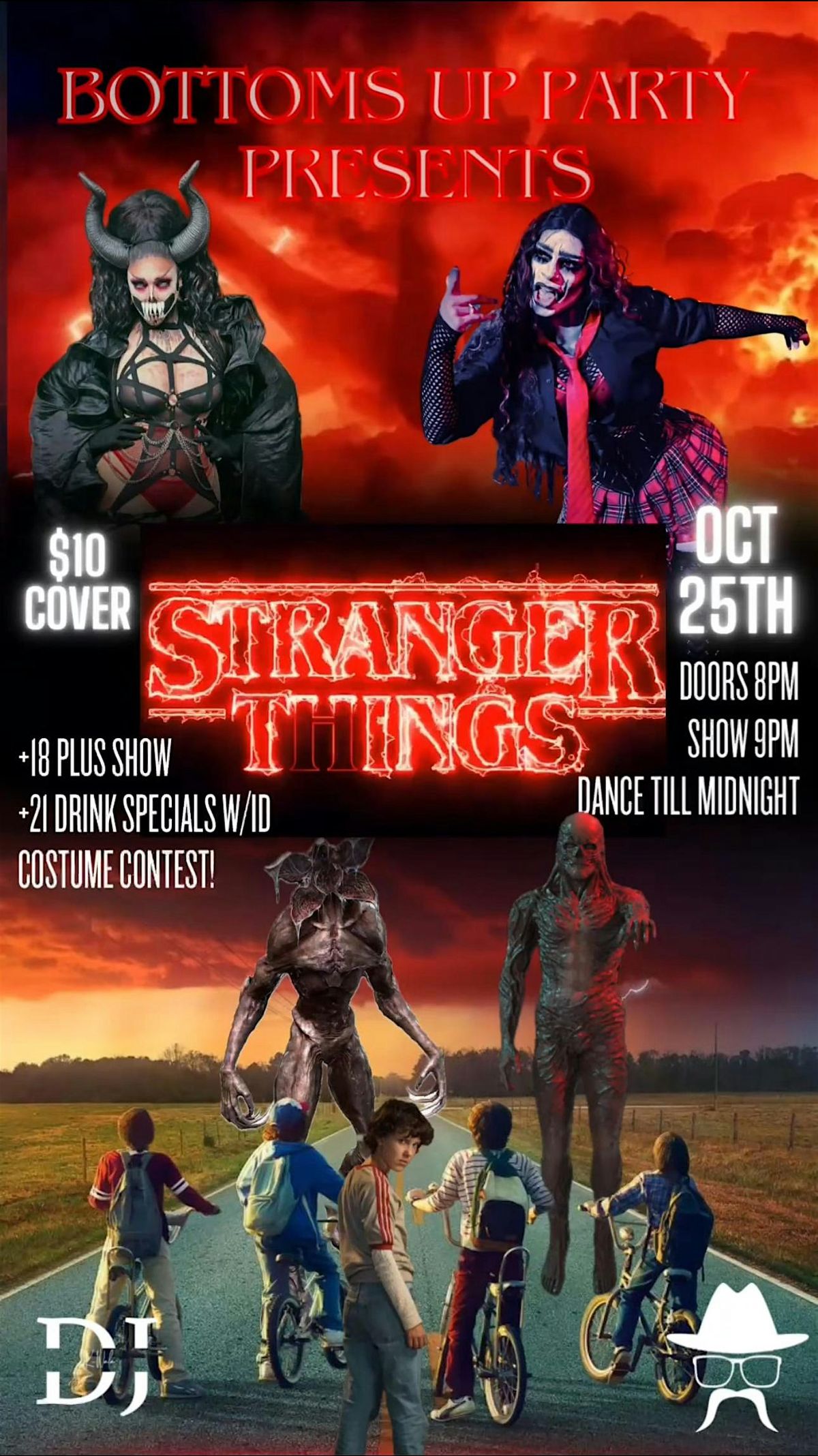 Stranger Things Drag Show - Bottoms Up Party