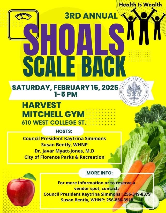 3rd Annual Shoals Scale Back \u201cHealth is Wealth\u201d