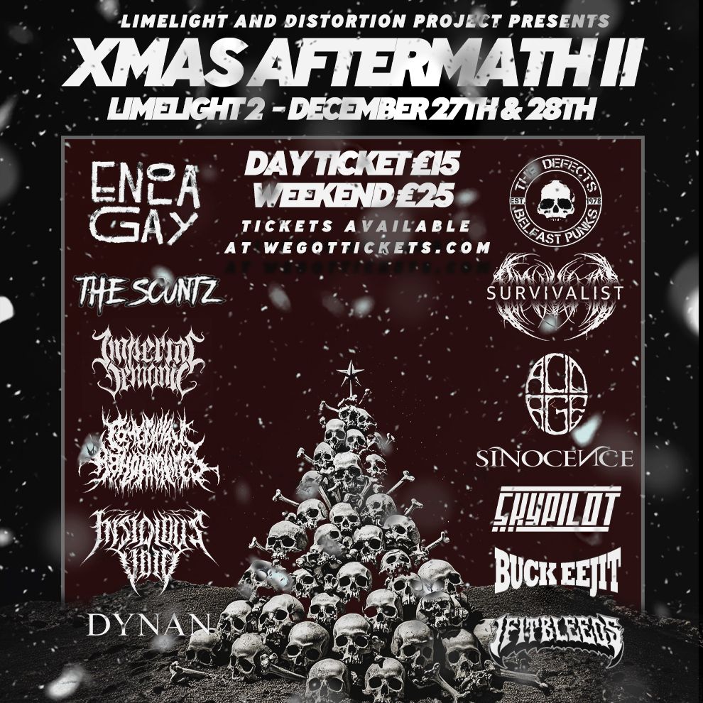 The Christmas Aftermath II - Friday 27th & Saturday 28th December 2024. Limelight 2