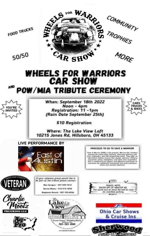Wheels For Warriors Car Show & POW\/MIA Tribute Ceremony