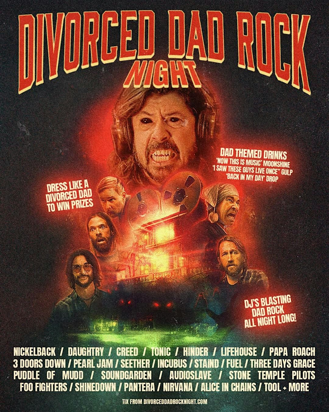 DIVORCED DAD ROCK NIGHT NEWCASTLE