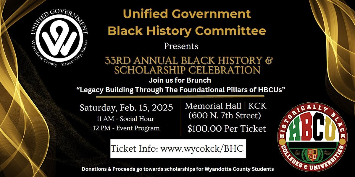 33rd Annual KCK Black History & Scholarship Celebration