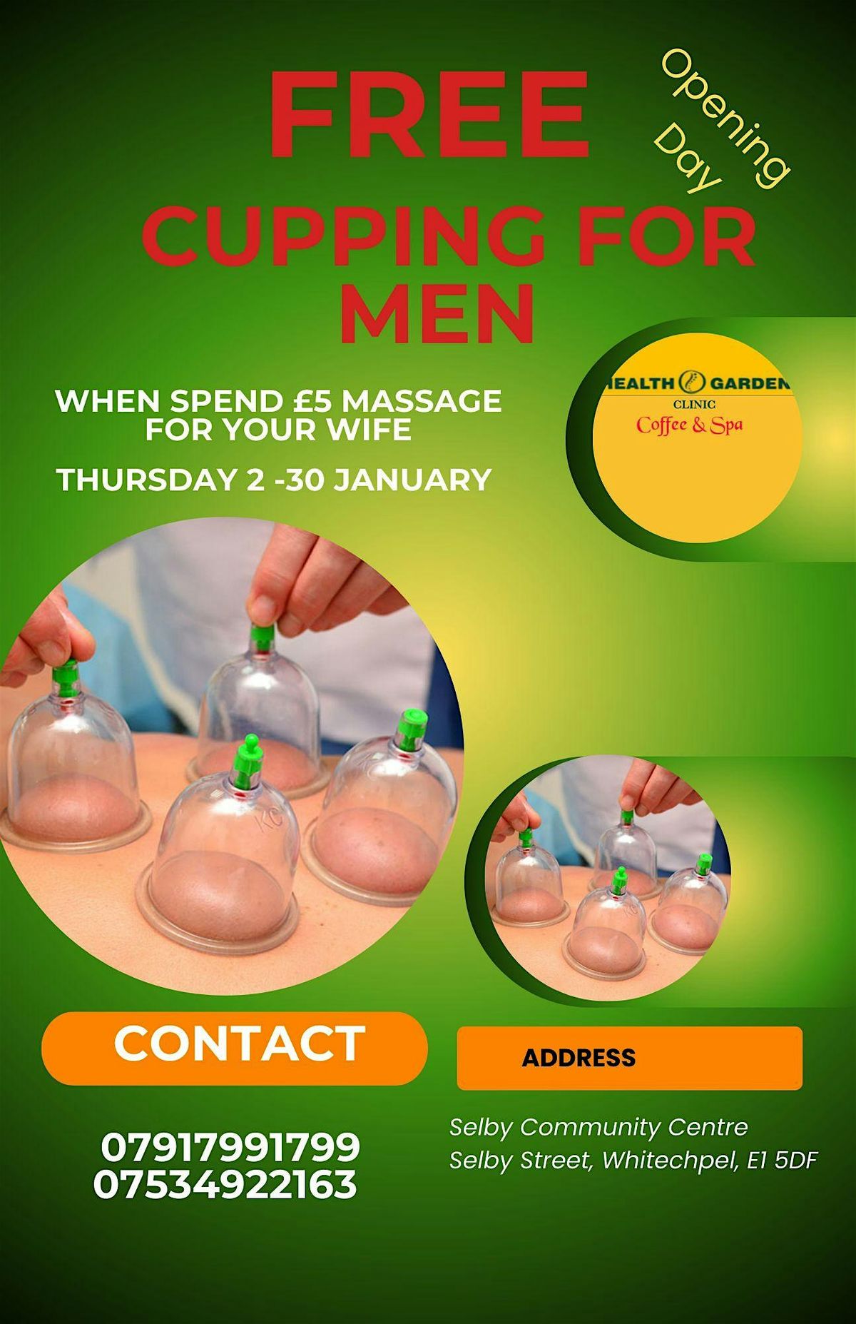 Free Cupping for Men